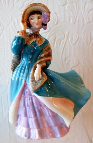 Vintage Royal Doulton Porcelain Figurine ~ "Delphine" ~ HN 2136