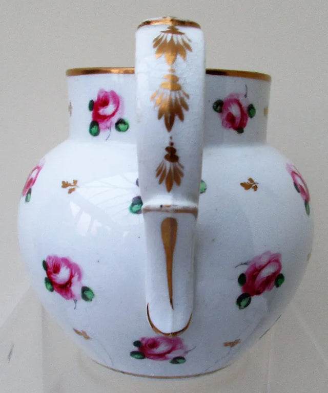 Antique Georgian Derby Porcelain Jug / Pitcher