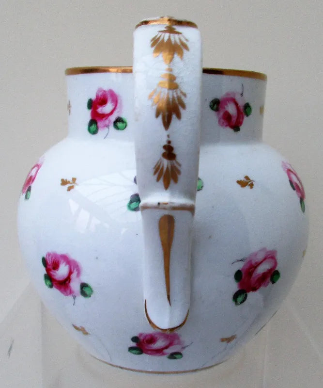 Antique Georgian Derby Porcelain Jug / Pitcher