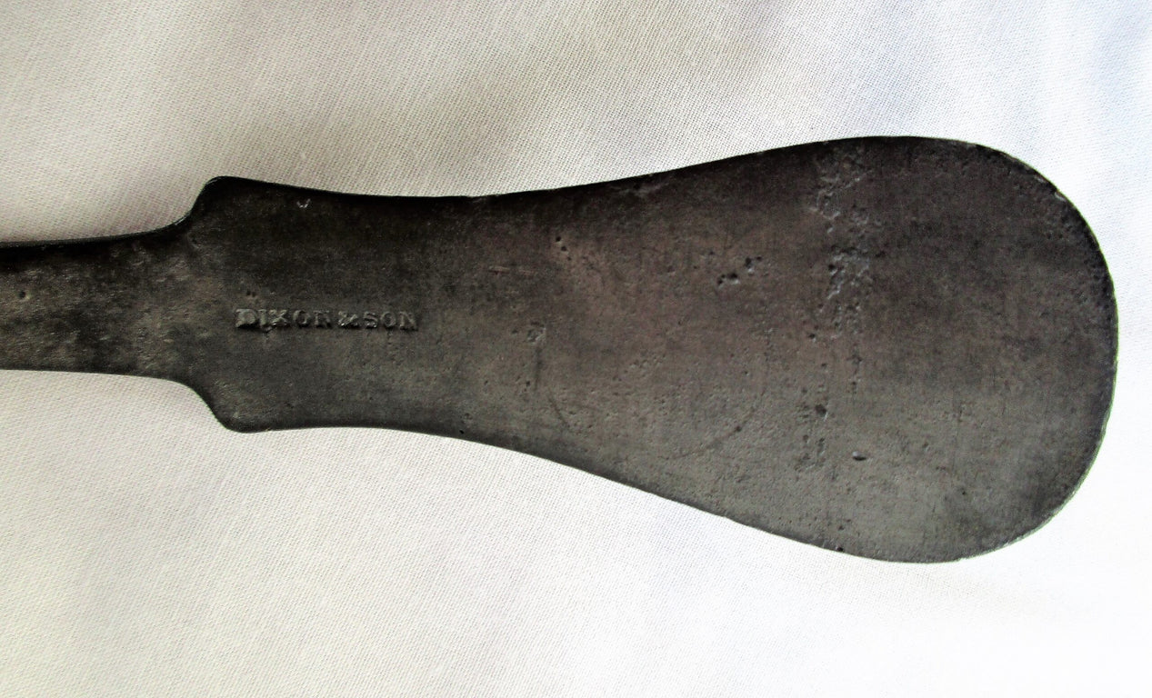 Antique English Georgian Pewter Ladle ~ Dixon & Son
