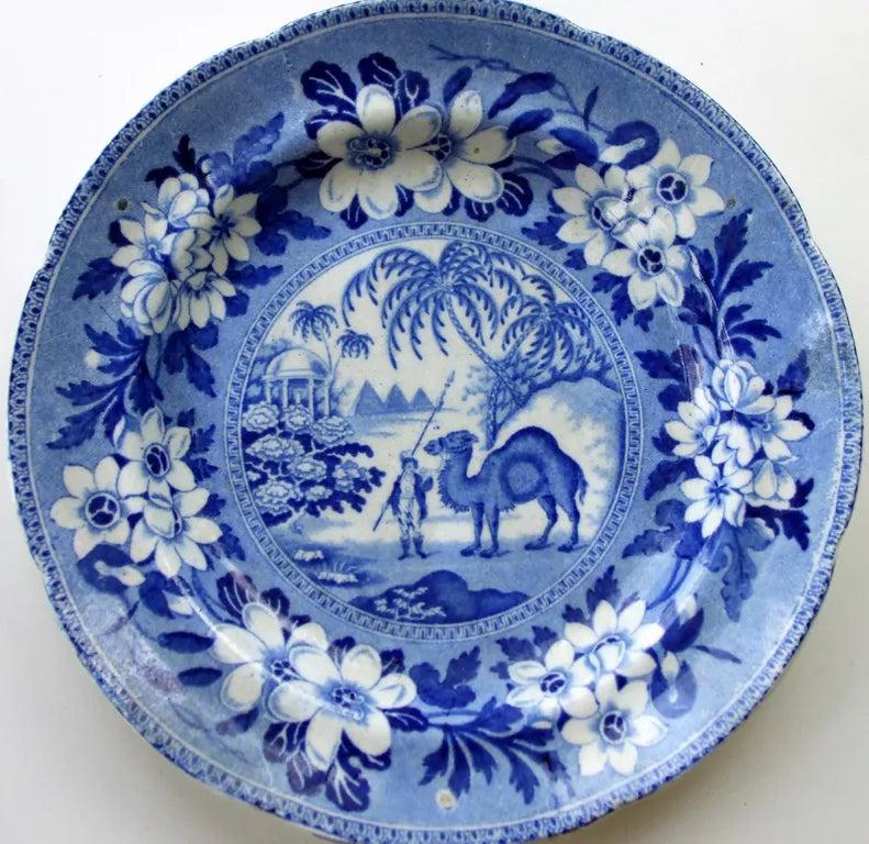 Antique Georgian / Victorian Blue & White Transfer 