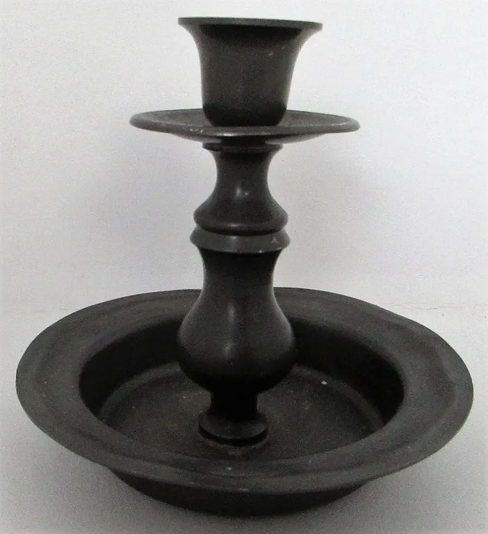 Vintage Dutch Pewter Chamberstick