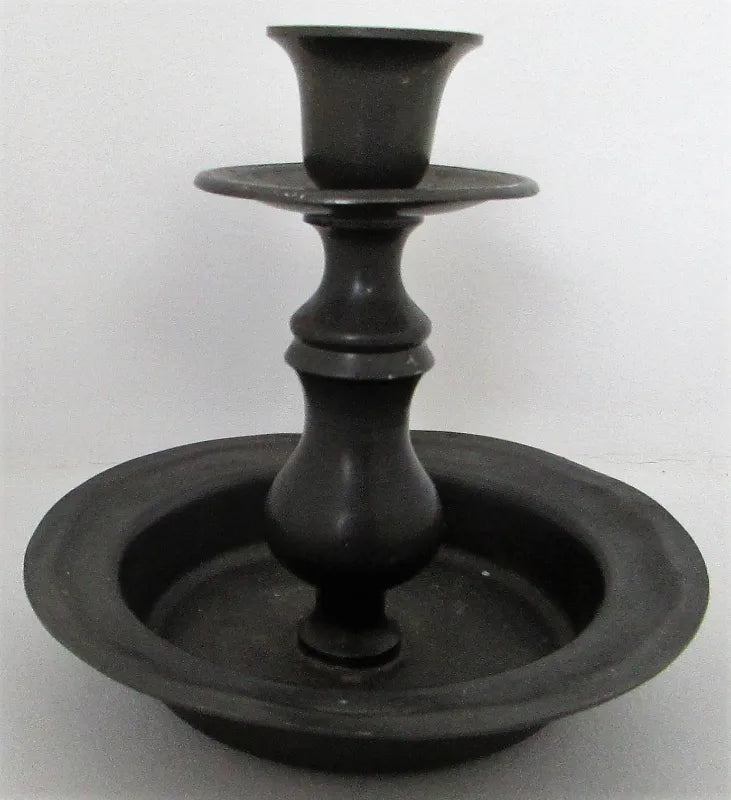 Vintage Dutch Pewter Chamberstick