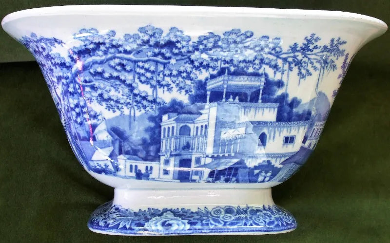 Antique Georgian Blue & White Transfer 