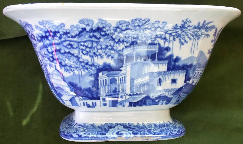 Antique Georgian Blue & White Transfer 