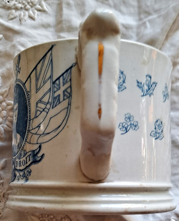 Antique Commemorative Coronation Mug ~ Edward VII & Queen Alexandra