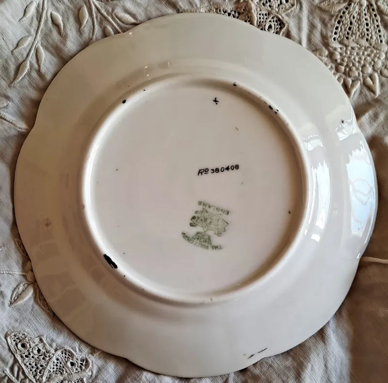 Antique Commemorative Coronation Plate ~ Edward VII & Alexandra ~ Foley