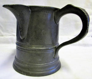 Victorian Pewter Pint Jug ~ Elephant & Castle ~ Tunbridge Wells