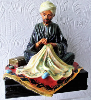 Reginald Johnson ~ Porcelain Figurine ~ "Embroiderer of Kashmir"
