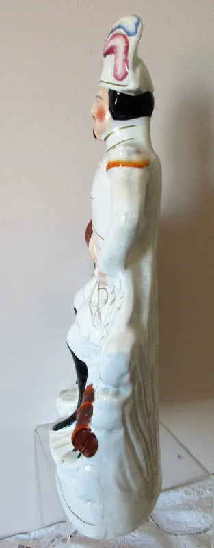 Antique Victorian Staffordshire Royal Portrait Figure ~ 