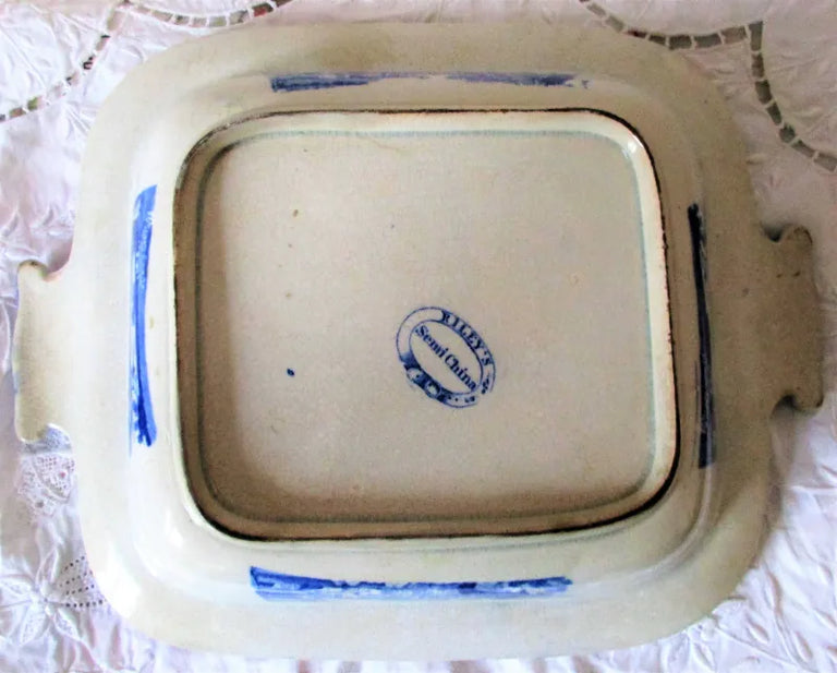 Antique Georgian Blue & White Transfer 