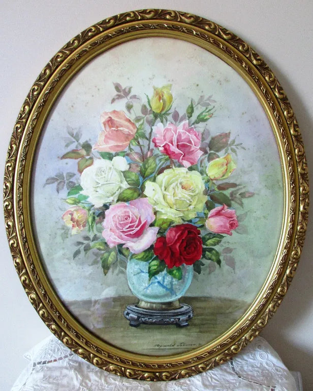 Floral Arrangement 86-1 ~ Watercolour ~ Reg Johnson ~ c. 1986