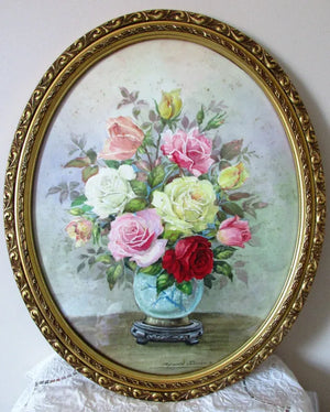 Floral Arrangement 86-1 ~ Watercolour ~ Reg Johnson ~ c. 1986