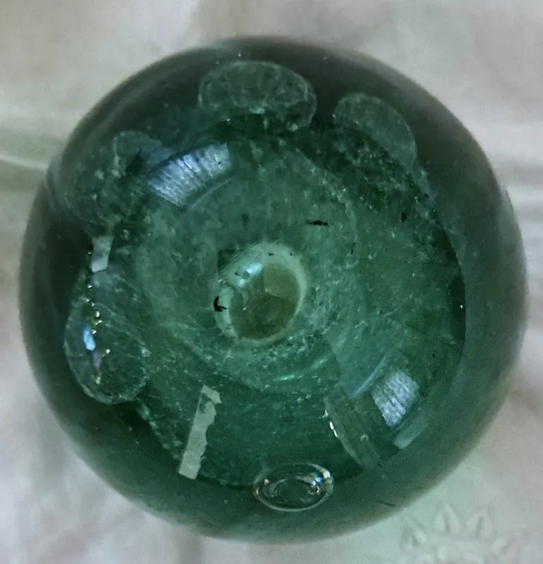 Antique English Victorian Bottle-glass Flower-pot Dump