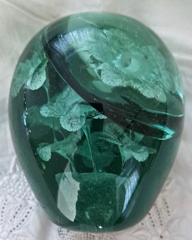 Antique English Victorian Bottle-glass Flower-pot Dump