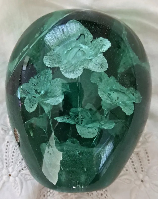 Antique English Victorian Bottle-glass Flower-pot Dump