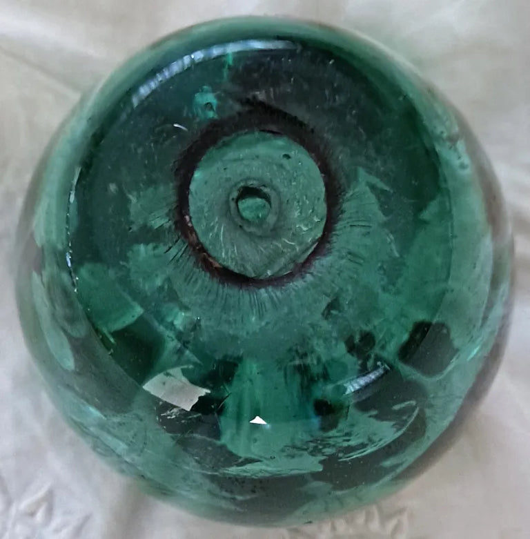Antique English Victorian Bottle-glass Flower-pot Dump