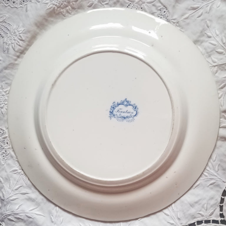 Georgian Blue & White Transfer Plate ~ 