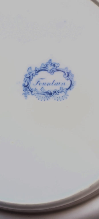 Georgian Blue & White Transfer Plate ~ 