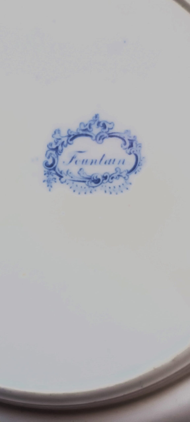 Georgian Blue & White Transfer Plate ~ 
