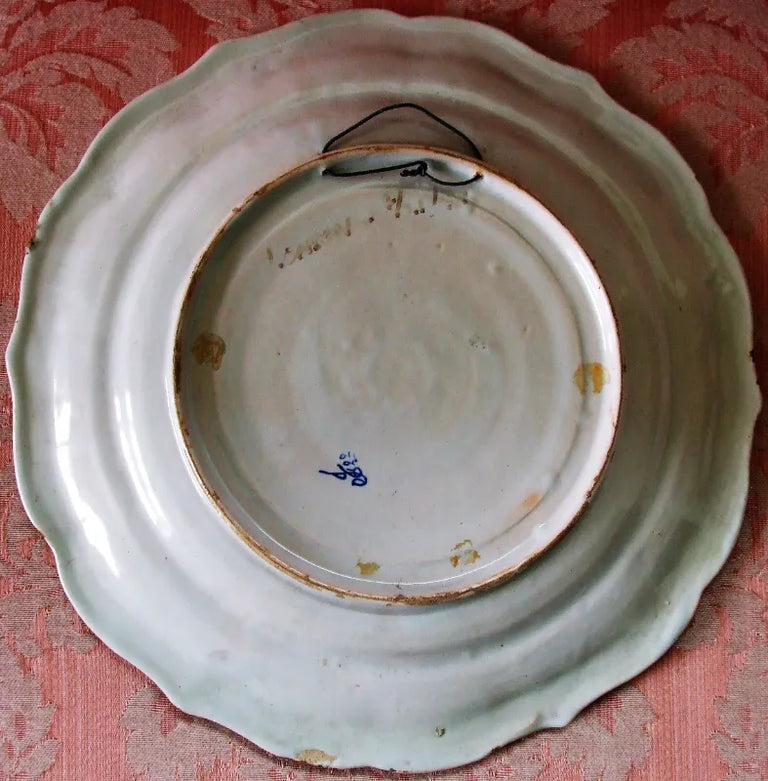 Antique Desvres French Faience Dish