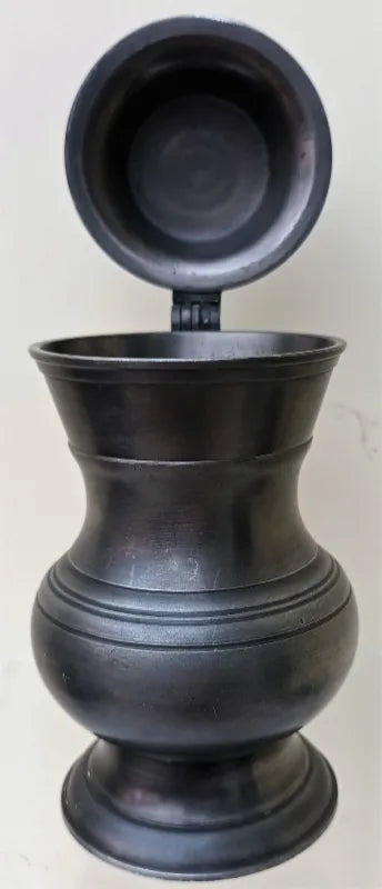 Antique French Pewter Baluster Tankard