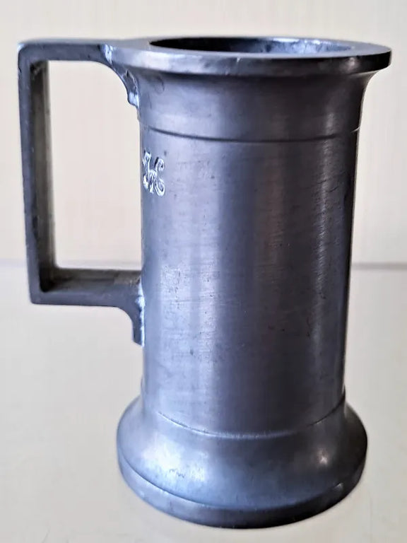 Vintage French Pewter Spirit Measure