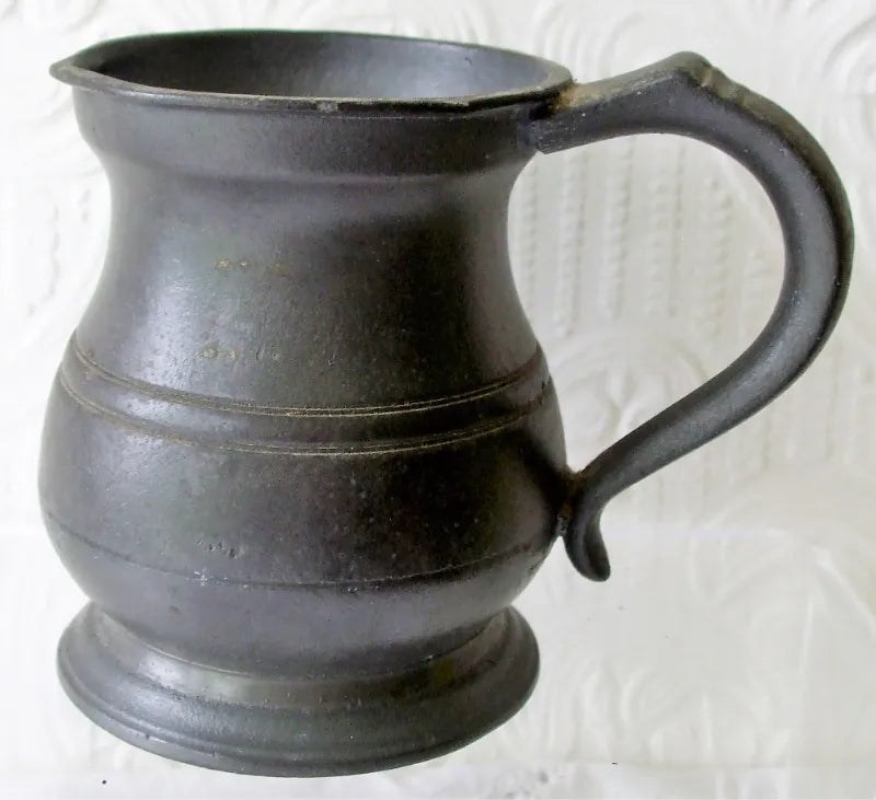 Victorian Pewter Half Pint Baluster Measure ~ Gaskell & Chambers