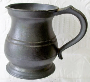 Victorian Pewter Half Pint Baluster Measure ~ Gaskell & Chambers