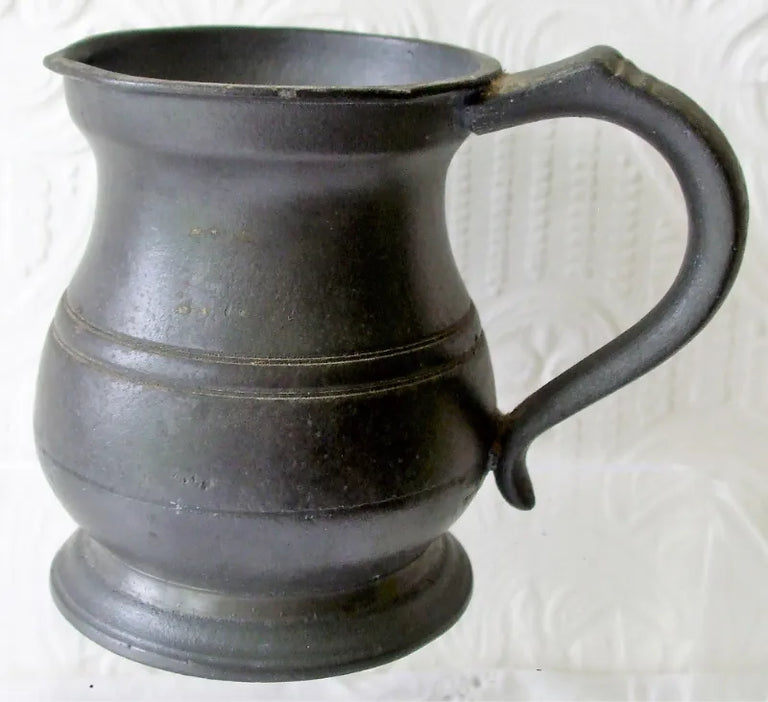 Victorian Pewter Half Pint Baluster Measure ~ Gaskell & Chambers