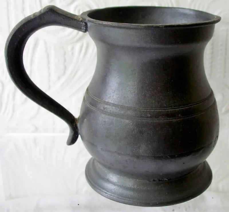 Victorian Pewter Half Pint Baluster Measure ~ Gaskell & Chambers