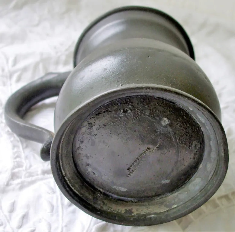 Victorian Pewter Half Pint Baluster Measure ~ Gaskell & Chambers