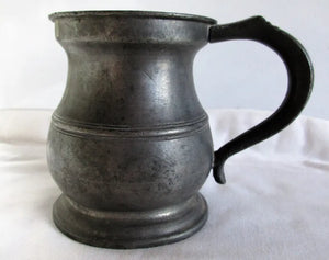 Victorian Pewter Half Pint Baluster Measure ~ Gaskell & Chambers