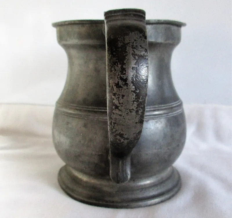 Victorian Pewter Half Pint Baluster Measure ~ Gaskell & Chambers