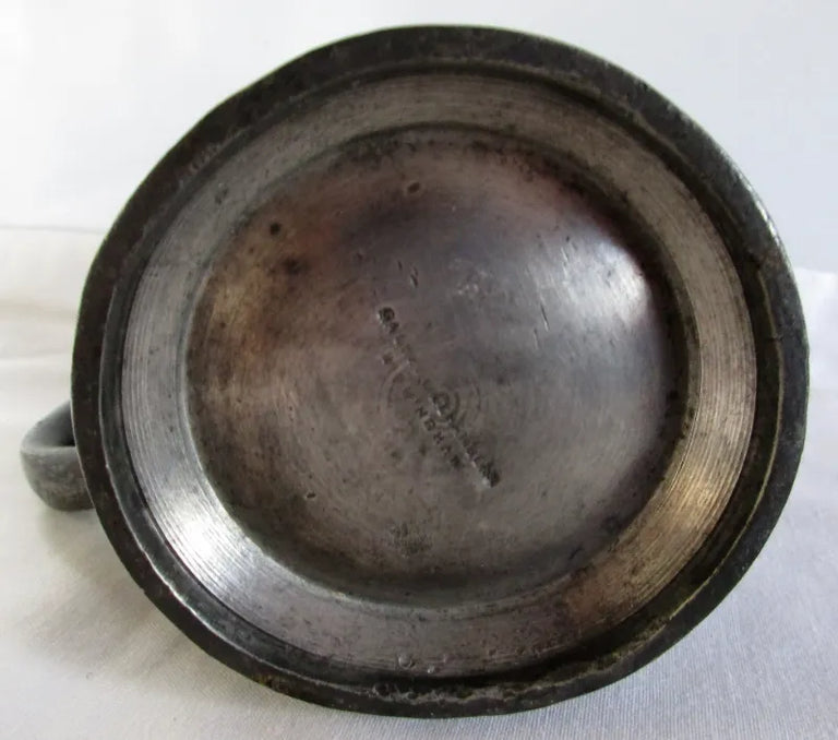 Victorian Pewter Half Pint Baluster Measure ~ Gaskell & Chambers