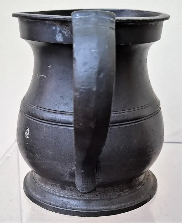 Victorian Pewter Half Pint Baluster Measure ~ Gaskell & Chambers