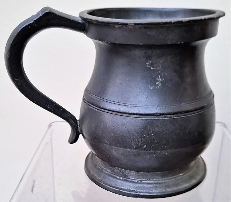 Victorian Pewter Half Pint Baluster Measure ~ Gaskell & Chambers