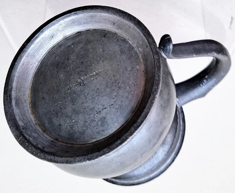 Victorian Pewter Half Pint Baluster Measure ~ Gaskell & Chambers