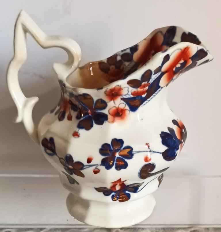 Antique Victorian Gaudy Welsh Jug