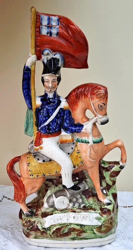 Victorian Staffordshire Figure ~ General Sir George Brown