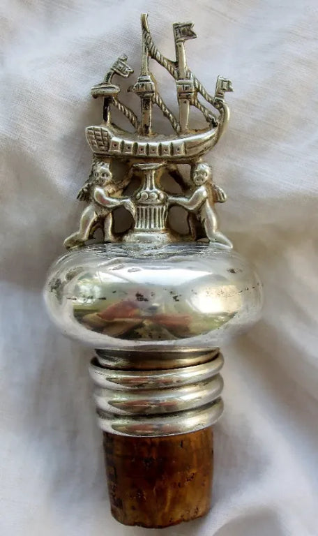 Antique German Engraved Wine Decanter