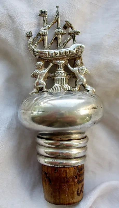 Antique German Engraved Wine Decanter