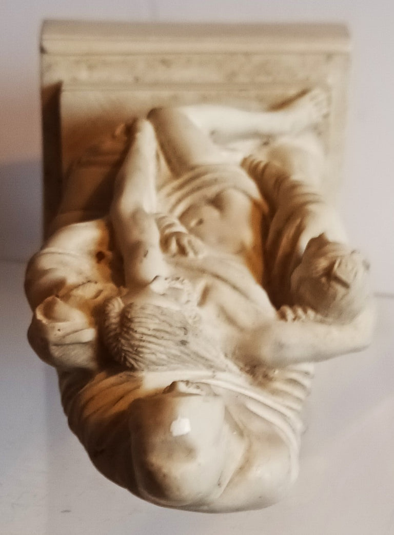 Vintage Italian Alabaster Model of Michelangelo's 