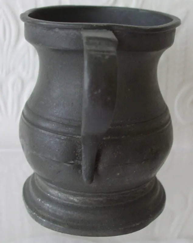 Antique English Victorian Pewter Gill Baluster Measure