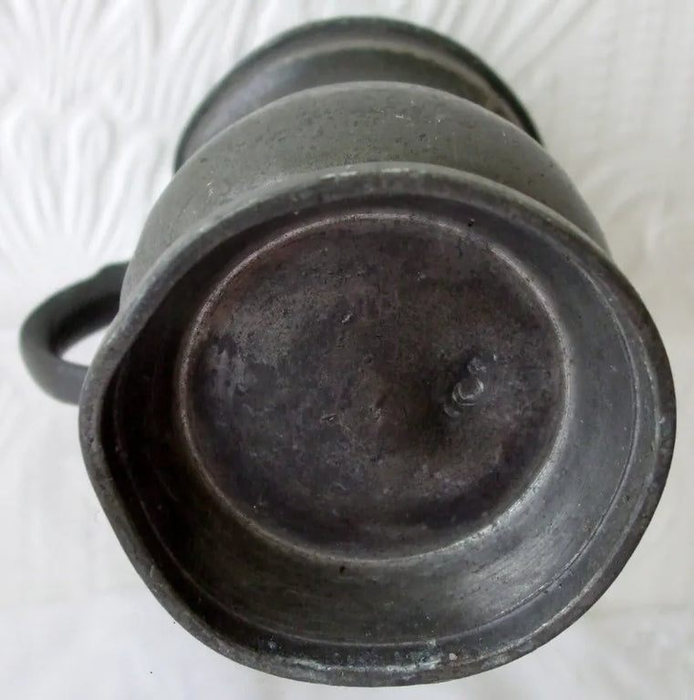 Antique English Victorian Pewter Gill Baluster Measure