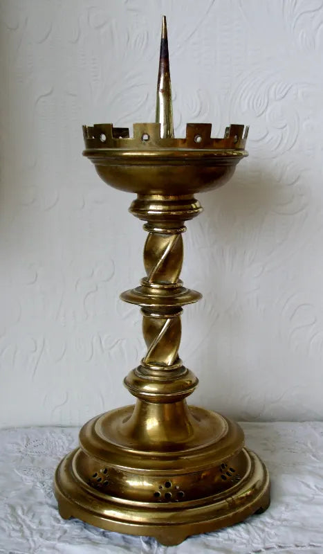 Gothic Revival Pricket Candlestick