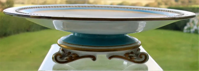 Antique Victorian Porcelain Botanical Dessert Service ~ Grainger, Worcester