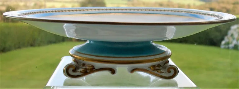 Antique Victorian Porcelain Botanical Dessert Service ~ Grainger, Worcester