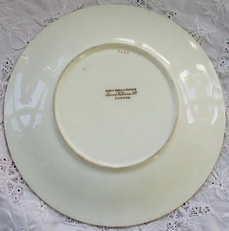 Antique Victorian Porcelain Botanical Dessert Service ~ Grainger, Worcester