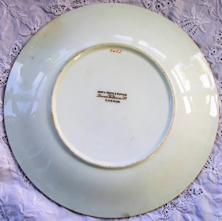 Antique Victorian Porcelain Botanical Dessert Service ~ Grainger, Worcester